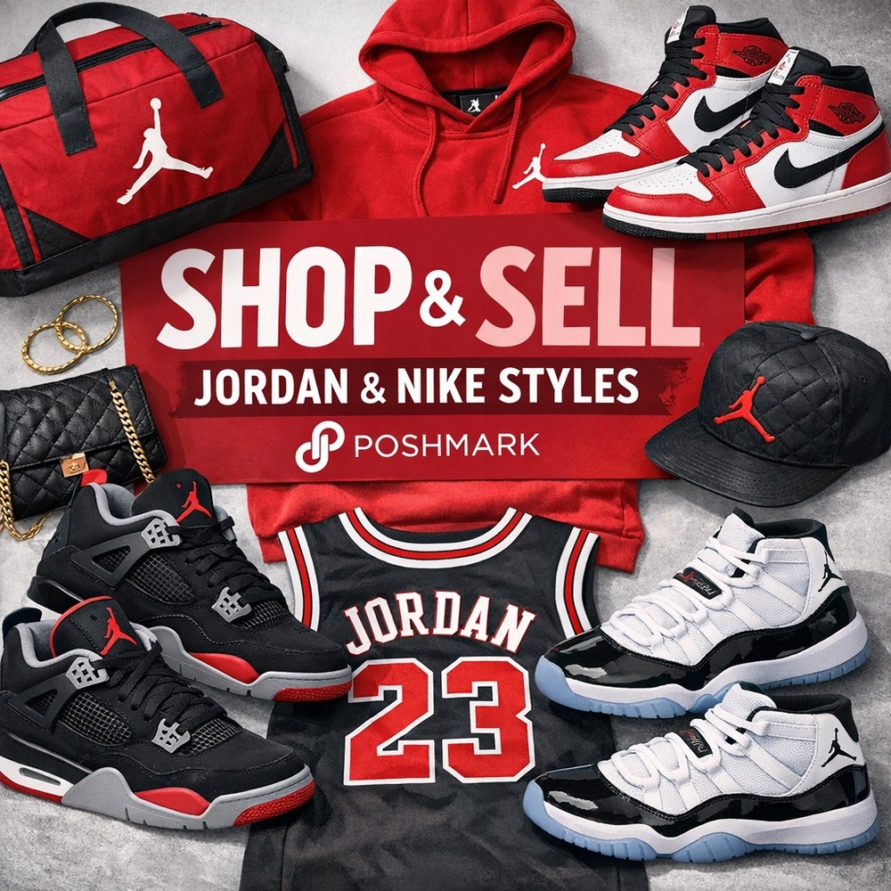 Nike Red, Black and White Promotional Poster Collage - Picture 4 of 4